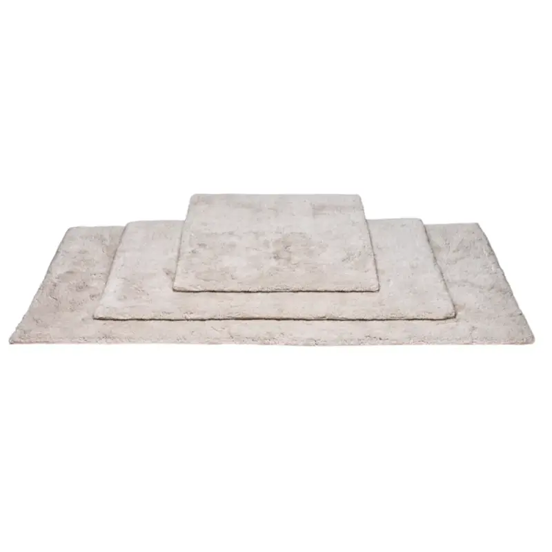 Weiche Badematte Vandyck Nordic Stone Greige – Baumwolle beidseitig nutzbar, natürlicher Greige-Ton fürs Badezimmer