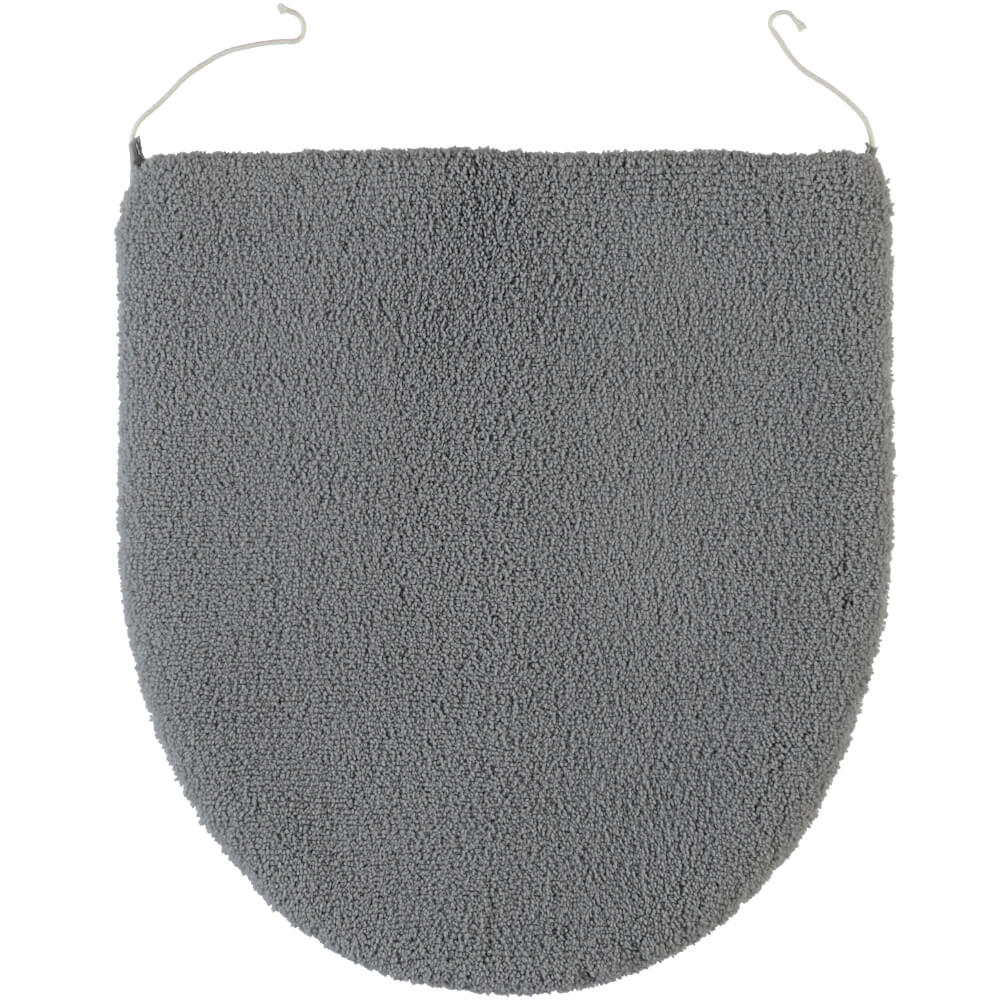 Rhomtuft Square Aspect Deckelbezug in Kiesel: Passender Bezug für Ihren Toilettendeckel.