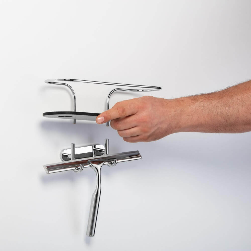 Giese 30812 Abnehmbarer, klebbarer Duschkorb: Flexibel und leicht zu reinigen für mehr Hygiene.