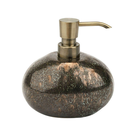 Aquanova Ugo Flüssigseifenspender in Vintage Bronze: Stilvoller Spender für ein edles Badezimmer.