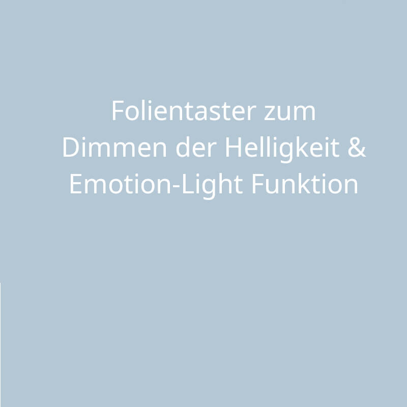 Zubehör für Badspiegel – Folientaster, dimmbar, Warmweiß und Kaltweiß.