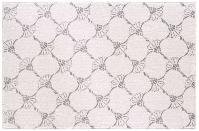 Joop! Teppich/Badteppich/Badezimmerteppich Repetition in reinem Weiß, stilvoller und eleganter Teppich für ein luxuriöses Bad.