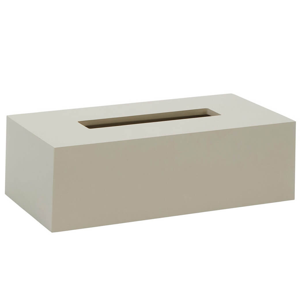 Stilvolle Kosmetiktuchbox Moon in Leinen von Aquanova: Eine elegante Ergänzung für Ihr Bad.
