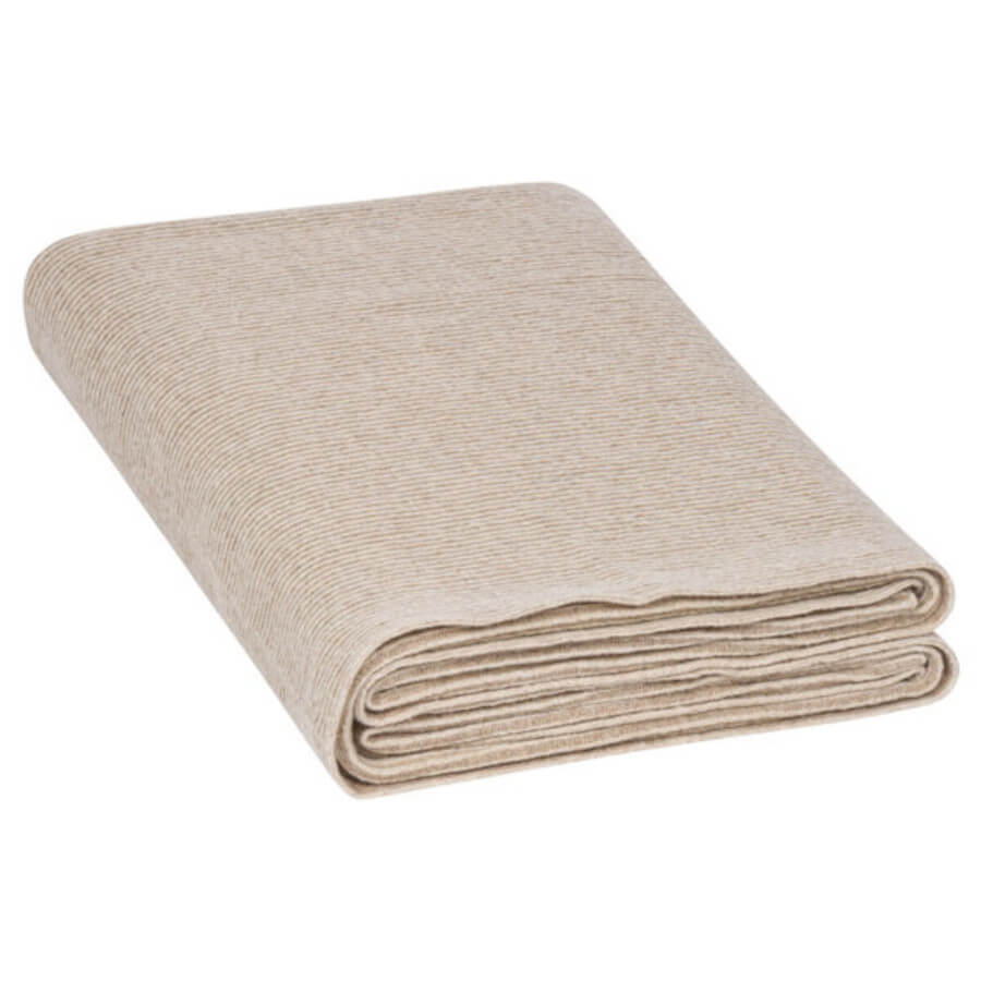 Wollplaid in Beige: Das kuschelig weiche Wollplaid "Edinburgh" in Beige ist ein gemütlicher Überwurf für Sofa und Bett.