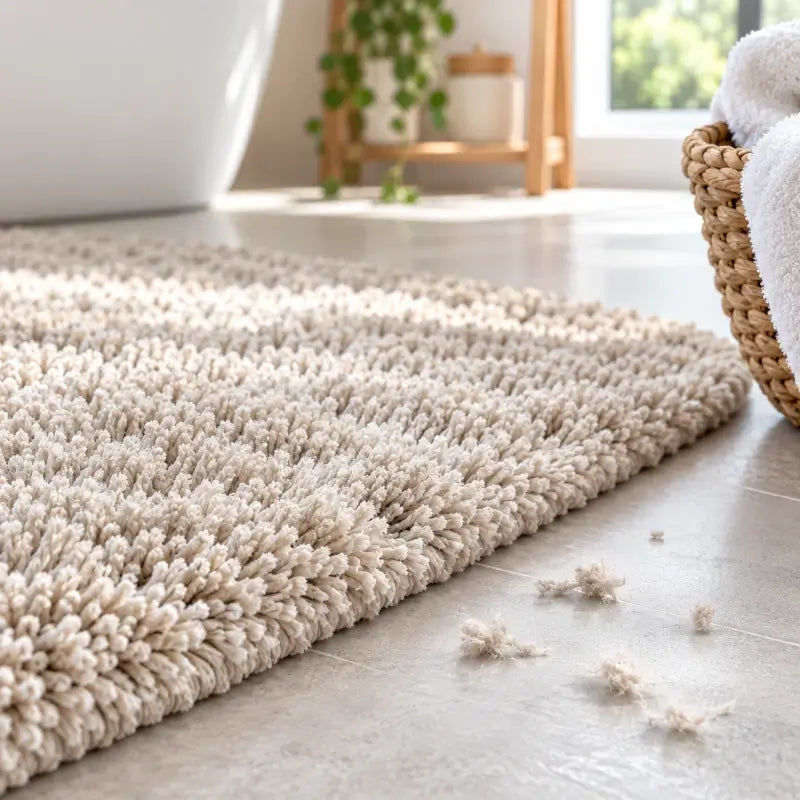 Warum fusselt mein Badteppich? Ursachen & Tipps