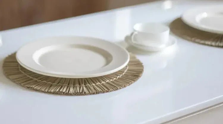 Runde Tischsets – stilvolle runde Platzsets, Tischuntersetzer und Tischmatten für eine elegante Tischdekoration zu jedem Anlass