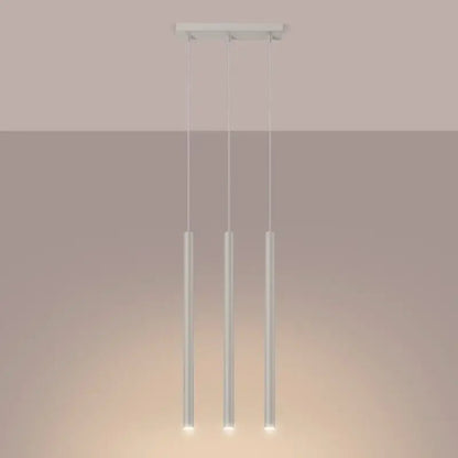 Beige Pendelleuchte Pastello 3-flammig mit warmem Licht, moderne Deckenleuchte im minimalistischen Stil