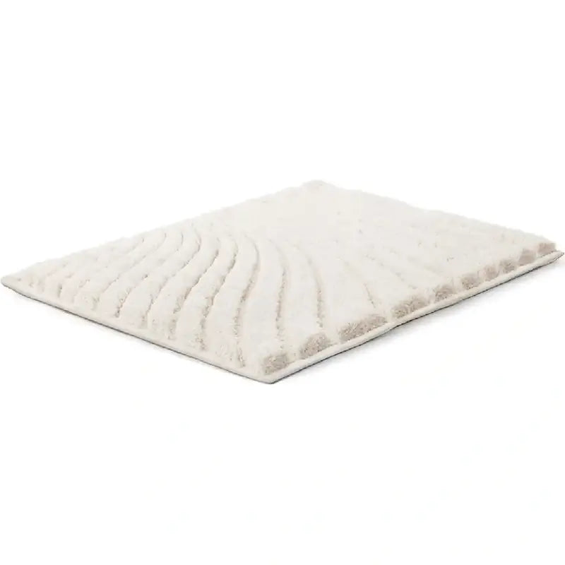 Badematte Caffi in Natur – weicher Hochflor-Badteppich, rutschhemmend