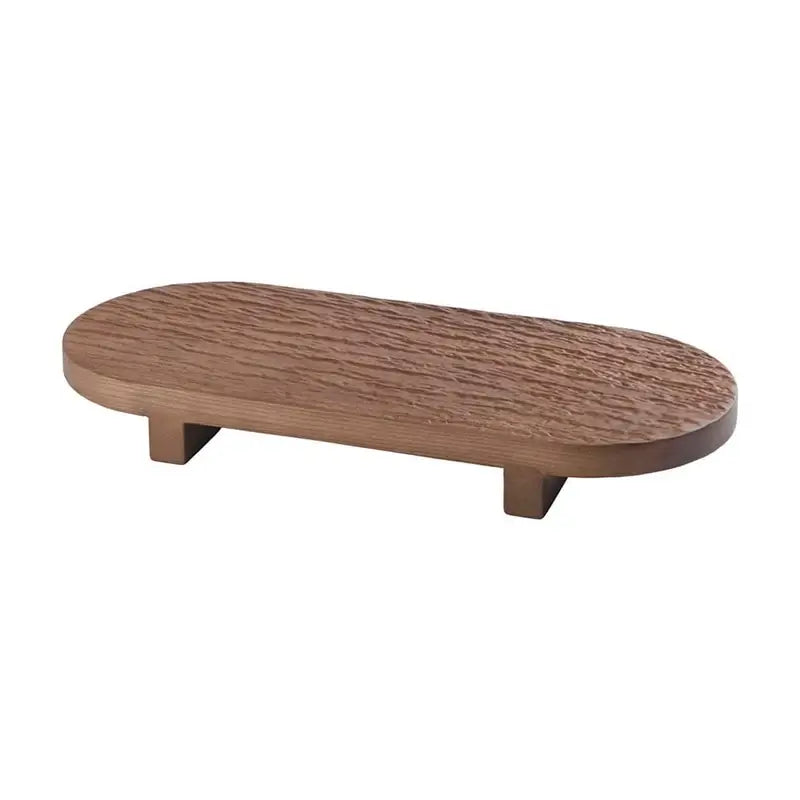 Badewannenablage Ostra von Aquanova in Walnuss – elegante Holz-Wannenbrücke als praktische Ablage für Badaccessoires an der Badewanne