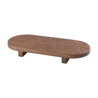 Badewannenablage Ostra von Aquanova in Walnuss – elegante Holz-Wannenbrücke als praktische Ablage für Badaccessoires an der Badewanne