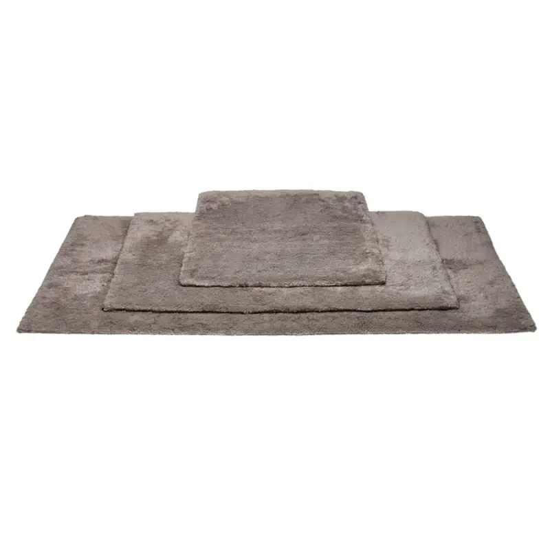 Vandyck Nordic Badezimmermatte Espresso – Baumwolle beidseitig verwendbar, dunkel & elegant fürs Bad