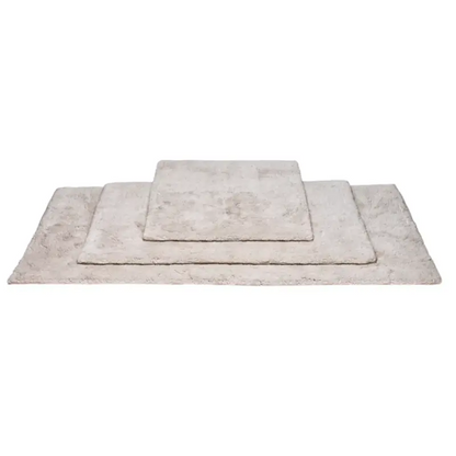Weiche Badematte Vandyck Nordic Stone Greige – Baumwolle beidseitig nutzbar, natürlicher Greige-Ton fürs Badezimmer