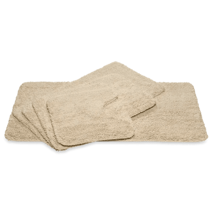 Badematte Houston in Desert Beige von Vandyck mit rutschfester Unterseite für sicheren Halt im Badezimmer.