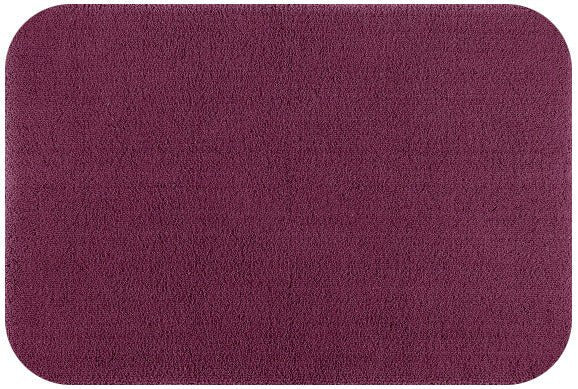 Badteppich/Badezimmerteppich Aspect mit abgerundeten Ecken von Rhomtuft in Berry, kräftige Farben für einen farblichen Akzent.
