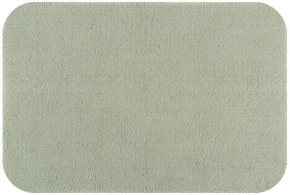 Badteppich/Badezimmerteppich Aspect mit abgerundeten Ecken von Rhomtuft in Jade, frische Farben für ein belebendes Bad.
