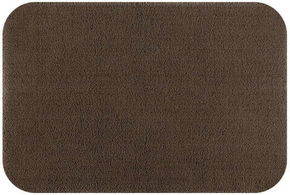 Badteppich/Badezimmerteppich Aspect mit abgerundeten Ecken von Rhomtuft in Mocca, warme Farben für ein gemütliches Bad.