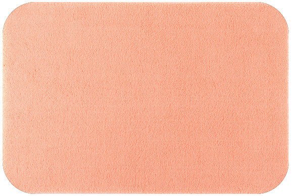 Badteppich/Badezimmerteppich Aspect mit abgerundeten Ecken von Rhomtuft in Peach, sanfte Farben für ein harmonisches Bad.