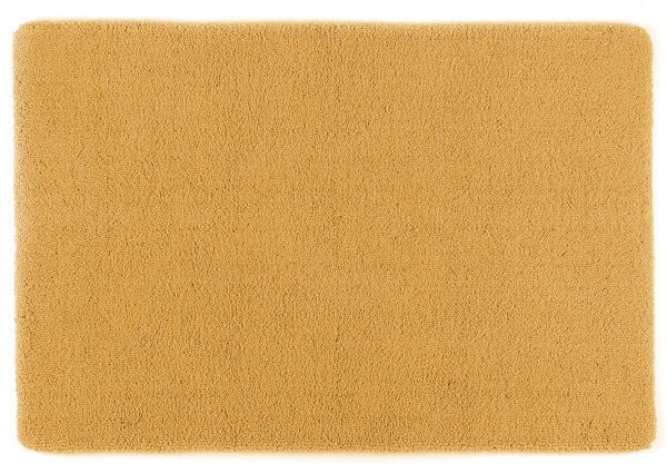 Badteppich/Badezimmerteppich Square in Gold von Rhomtuft, luxuriöser Teppich für ein elegantes Bad.