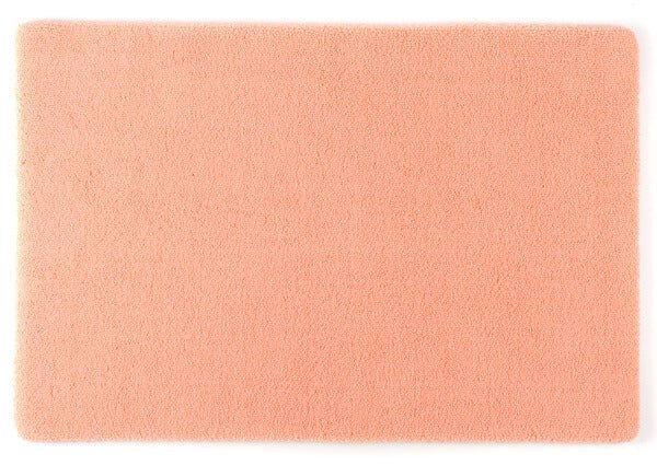 Badteppich/Badezimmerteppich Square in Peach von Rhomtuft, sanfte Farben für ein harmonisches Bad.