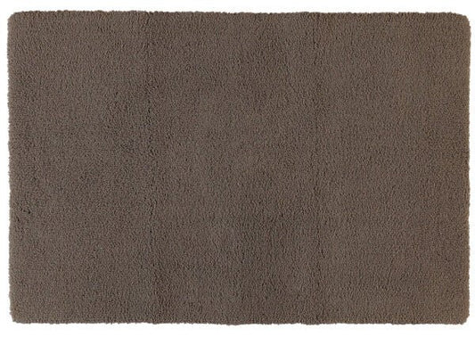Badteppich/Badezimmerteppich Square in Taupe von Rhomtuft, moderner Teppich für ein stilvolles Bad.