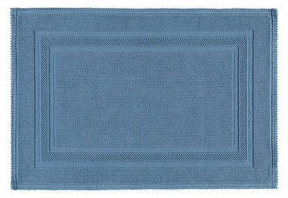 Badteppich Gala in erfrischendem Aqua, pflegeleichter Badvorleger für ein belebendes Badezimmerambiente.