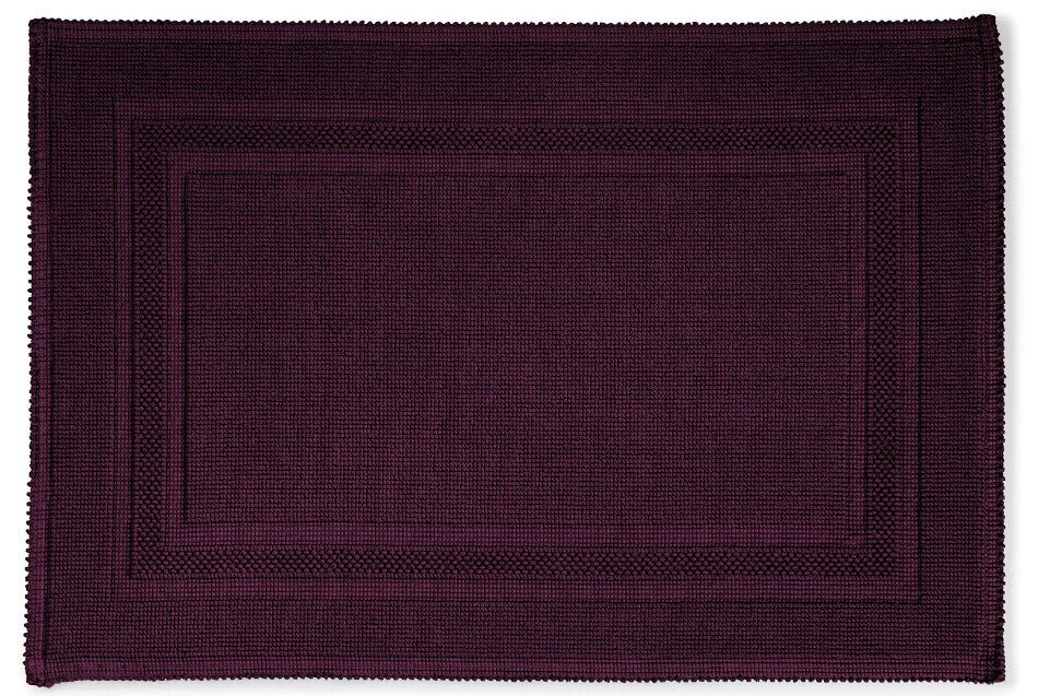 Badteppich/Badvorleger pflegeleicht Gala in Berry, kräftige Farben für einen farblichen Akzent.