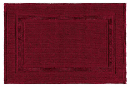Badteppich Gala in kräftigem Cardinal, pflegeleichter Badvorleger, der Lebendigkeit in jedes Badezimmer bringt.