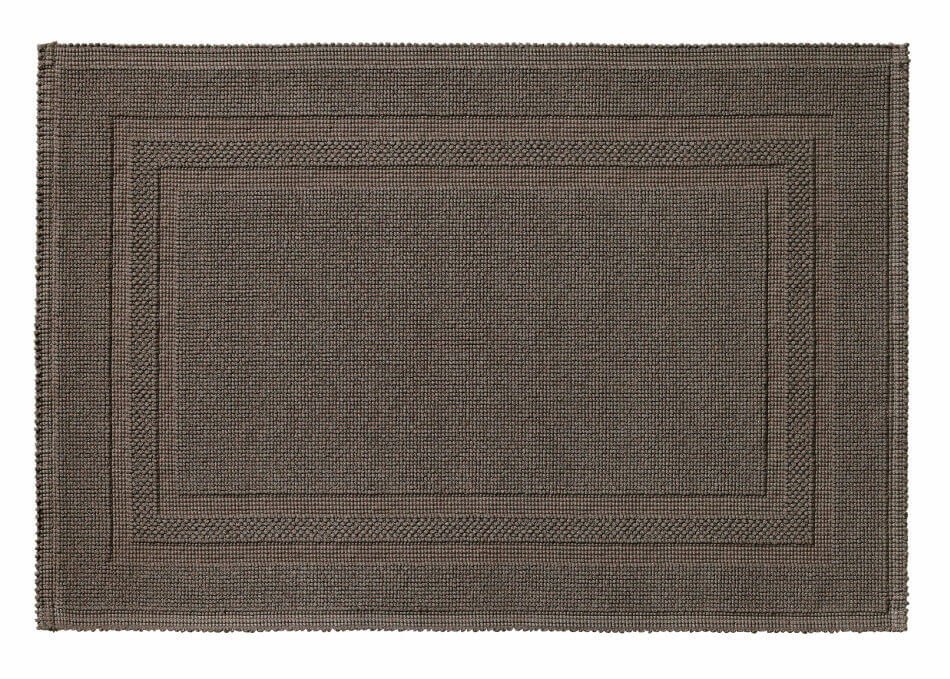 Badteppich Gala in elegantem Taupe, pflegeleicht und stilvoll für ein harmonisches Bad.