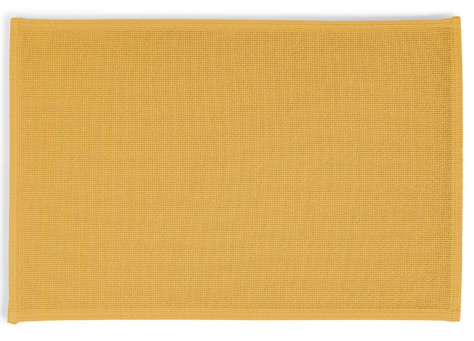 Badteppich/Duschvorleger Plain in Gold, luxuriöser Teppich für ein elegantes Bad.