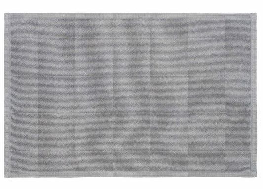 Badteppich/Duschvorleger Plain in sanftem Kiesel, gemütlicher und passender Vorleger für jedes Badezimmer.