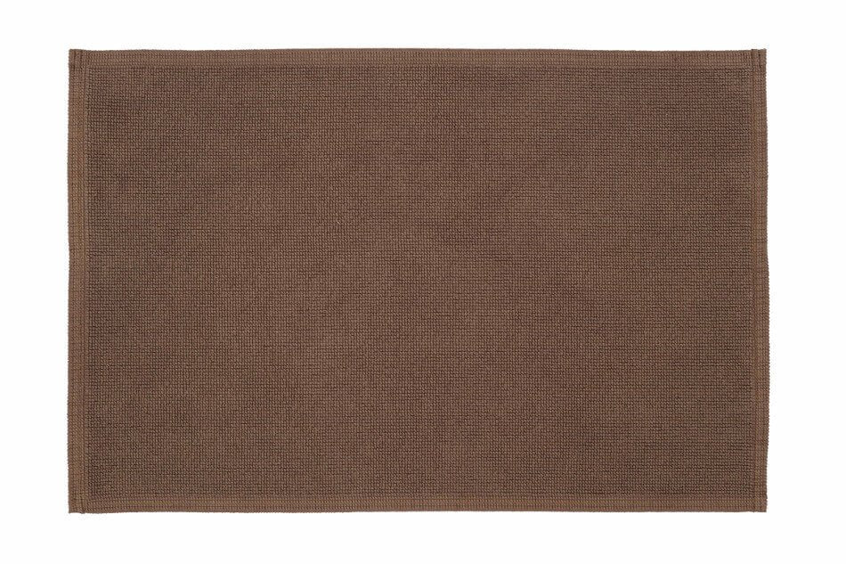Badteppich/Duschvorleger Plain in elegantem Taupe, weicher und stilvoller Vorleger für ein harmonisches Bad.
