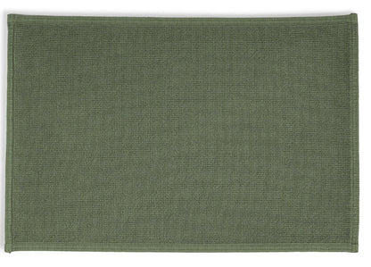 Badteppich/Duschvorleger/Vorleger Plain in Olive, natürliche Farben für ein entspannendes Bad.