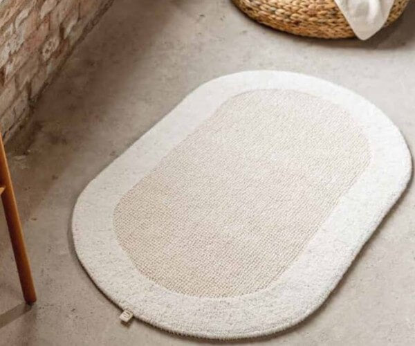 Rhomtuft Exquisit Badteppich, Oval, Baumwolle: Stilvoller Teppich für Ihr Badezimmer.