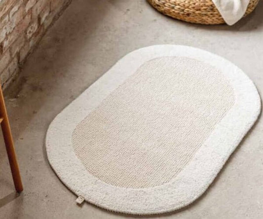Rhomtuft Exquisit Badteppich, Oval, Baumwolle: Stilvoller Teppich für Ihr Badezimmer.