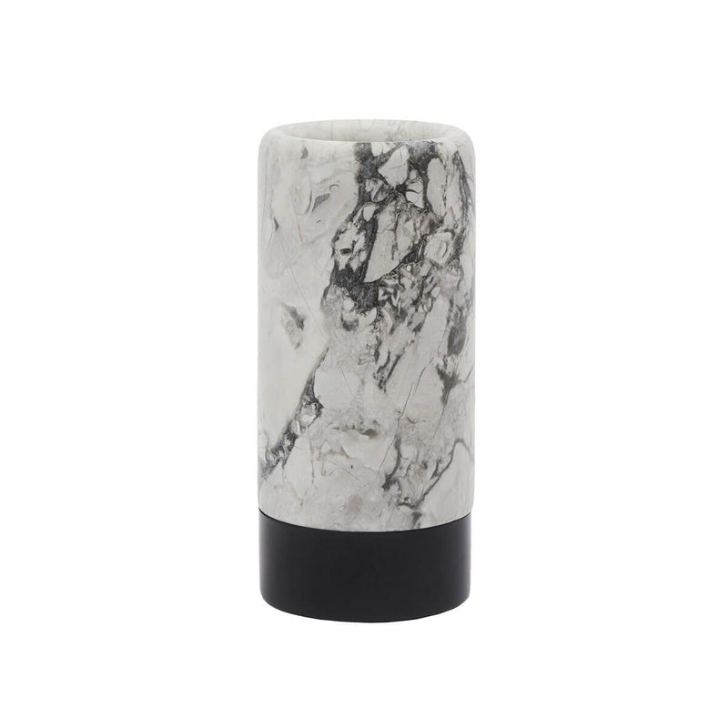 Marmor Badaccessoires Weiß Grau – Aquanova Nero – Zahnputzbecher