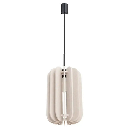 Pendelleuchte Mula mit Filzschirm in Fächerform Beige – moderne Hängeleuchte