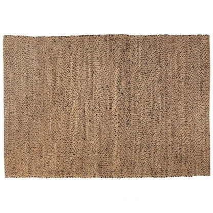 Jute Teppich Elliot in Carbon – melierte Naturfaser in Natur und Schwarz