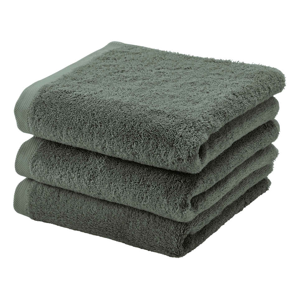 Handtuch-Set London in Forest von Aquanova aus weicher Baumwolle – saugstark und ideal für ein stilvolles Badezimmer.