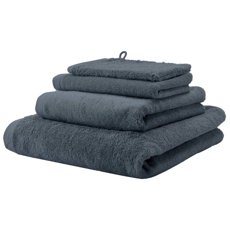 Weiche Handtücher London – 6er Set Gästetuch 30 x 50 cm / steel