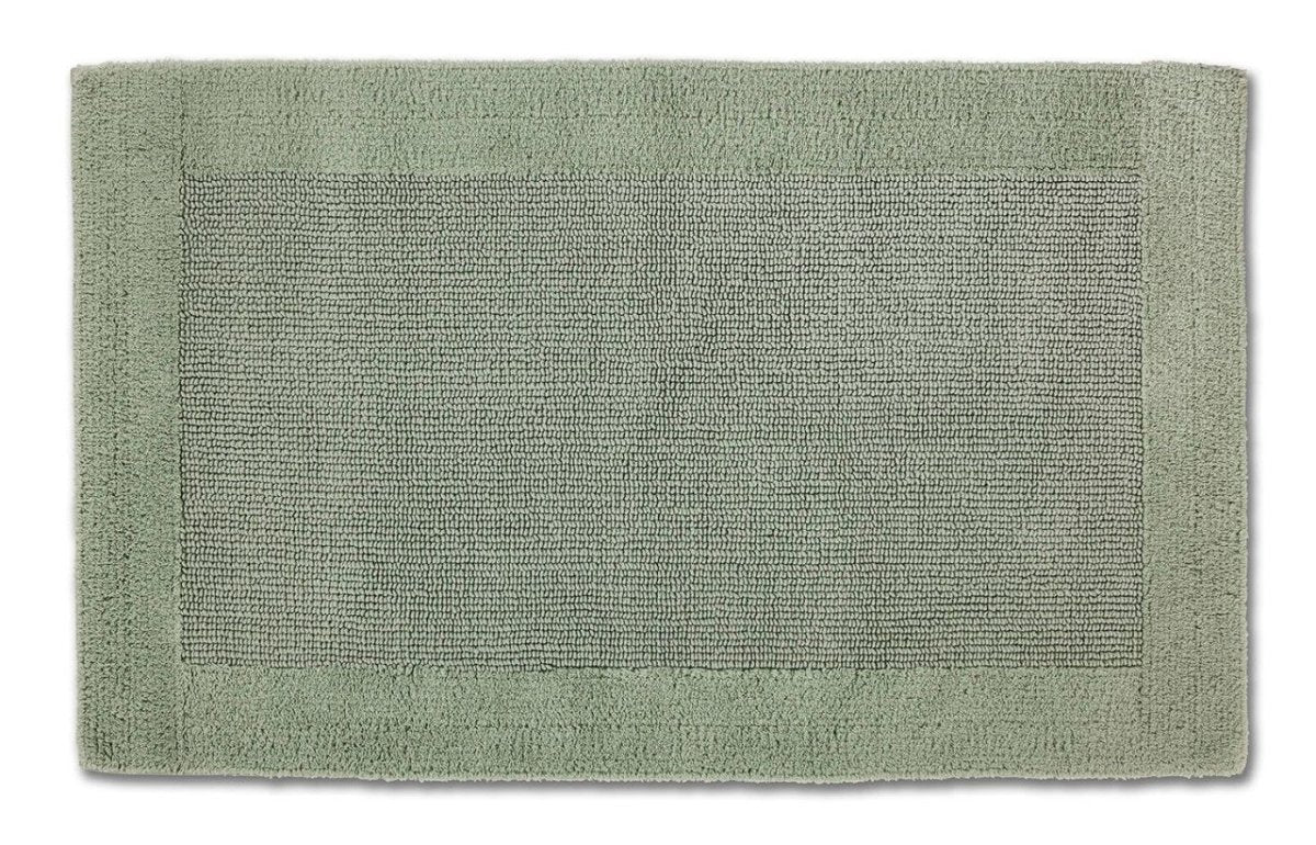 Hochwertiger Baumwoll-Badteppich Select in Jade Grün von Rhomyhome – weicher Badezimmerteppich in elegantem Grünton für ein modernes und stilvolles Bad.