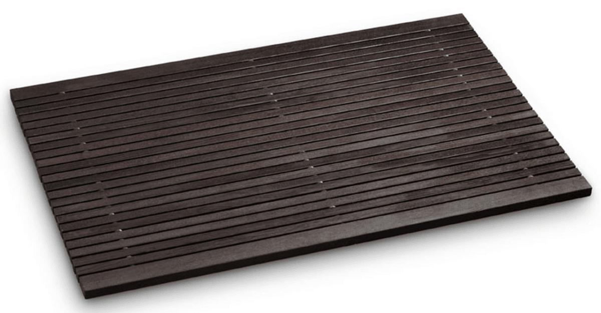 Holzbadematte aus Teakholz – natürliche Badematte für Dusche 