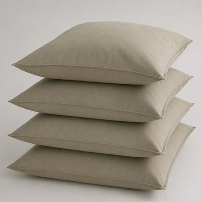 Perkal Bettwäsche Cosmo in Khaki von Evelyn Kahle – edles und hochwertiges Bettzeug aus Baumwolle für ein stilvolles Schlafzimmer.