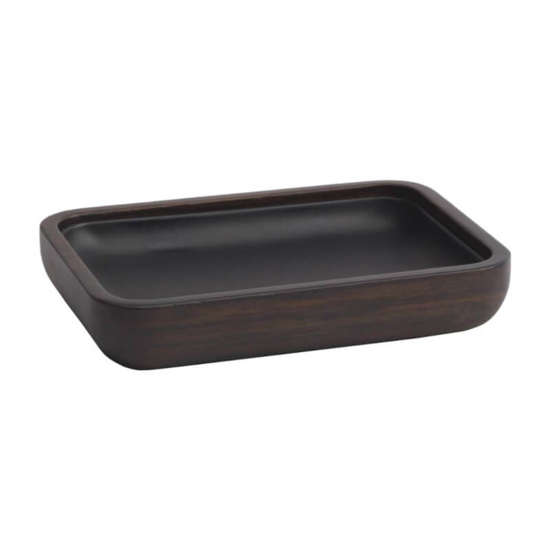 Badezimmer Accessoires Holz Ebony – Seifenschale
