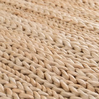 Naturteppich Pippa mit Zopfmuster in 160x230 cm aus strapazierfähigem Jute-Baumwolle-Mix