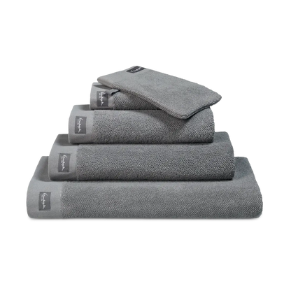 Vandyck Home Uni Handtuch Mole Grey – weiche Baumwolle mit Bordüre, als Badetuch, Duschtuch & Gästetuch in warmem Graubraun