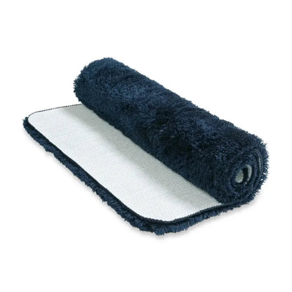 Vandyck Toronto Badezimmermatte Blue Ink – flauschiger Badezimmerteppich in Dunkelblau, weich, pflegeleicht & rutschfest