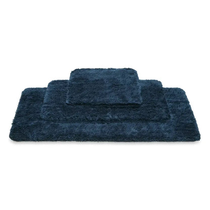 Vandyck Toronto Badezimmerteppich Blue Ink – weiche, pflegeleichte Badezimmermatte in Dunkelblau, flauschig & rutschfest