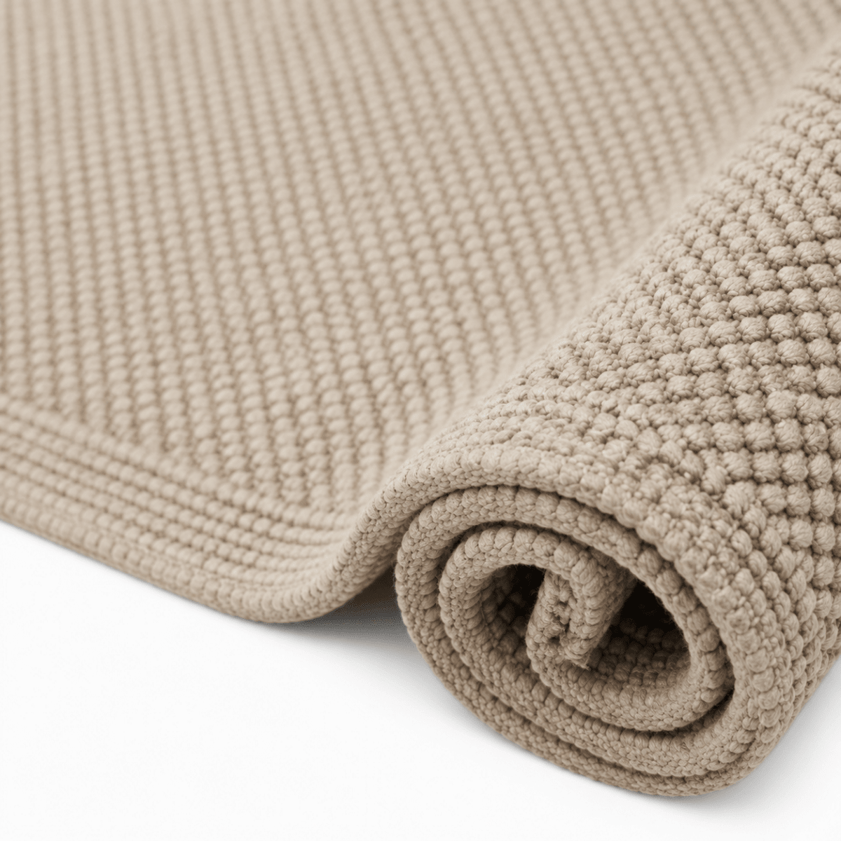 Badvorleger Miso Baumwolle Vintage natur – weicher Vorleger fürs Badezimmer
