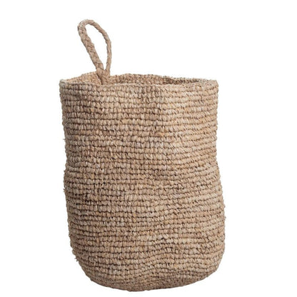 Wandkorb "Utara": Der Korb zum Aufhängen aus Raffia ist ein stilvoller Korb.