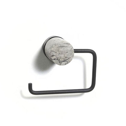 WC-Rollenhalter aus Marmor: Der Toilettenpapierhalter "Nero" von Aquanova ist ein edles Badaccessoire.